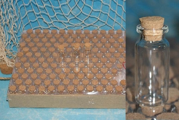 Leere Glasflasche ca.5x2cm