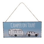 Metallschild "Camper on Tour"