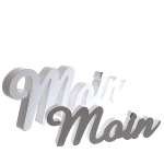 Schriftzug Moin ca.25x2x9cm MDF