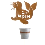 Stecker Seehund Moin mit Pflanztopf +