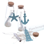 Flaschenpost sortiert mit Anker/Seestern/LT