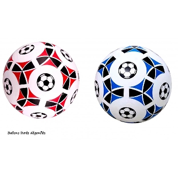 Ball 2s. blau & rot ca.23cm im Netz ohne Luft