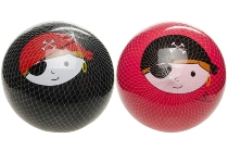 Piratenball sortiert ca.23cm im Netz ohne Luft