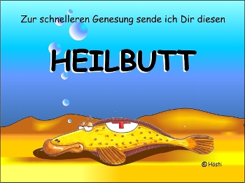 Emma-Postkarte Heilbutt