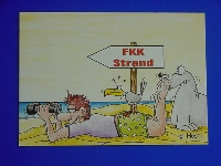 Emma-Postkarte FKK Strand