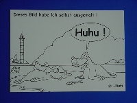 Emma-Postkarte Huhu! zum selbstmalen