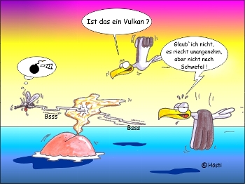 Emma-Postkarte Ist das ein Vulkan?