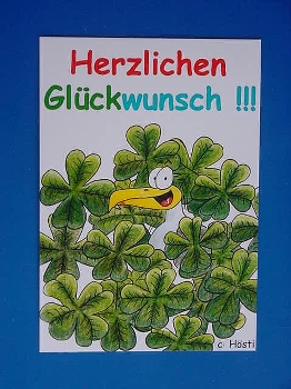 Emma-Postkarte Herzl. Glückwunsch!