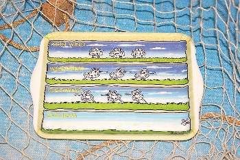 Hösti Tablett Melamin 21x14,5cm Wissensdurst