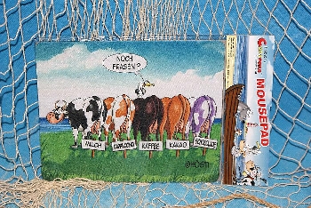 Hösti Mouse Pad 5 Kühe ca.22x18cm