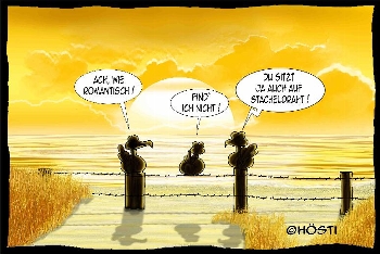 Postkarte Stacheldraht