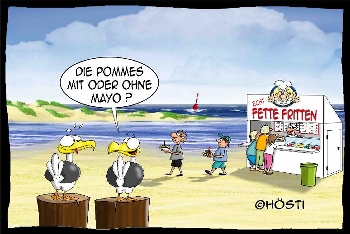 Postkarte Pommes