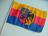 Stockflagge Nordfriesland/Mörser ca. 37x27 cm