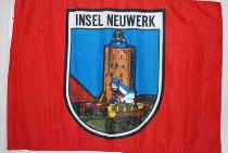 Stockflagge Neuwerk ca. 37x27 cm
