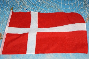 Stockflagge Dänemark ca. 37x27 cm