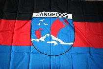 Flagge Langeoog Wappen 150x90cm