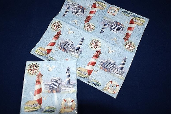 Serviette Nautical Chart & Icons