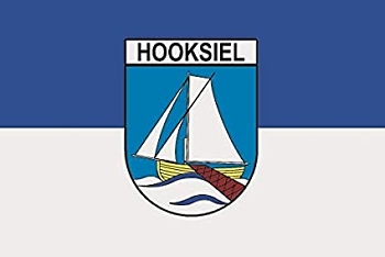 Flagge Hooksiel mit Schrift 90x150cm