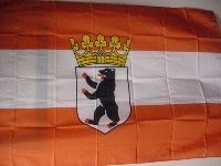Flagge Berlin m. Krone 150x90 cm