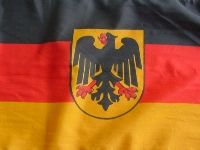Flagge BRD mit Adler 90x60 cm