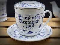 Kräuterteetasse Indisch Blau Friesische Teetasse Porzellan