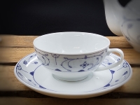 Ostfriesische Teetasse Indisch Blau ca.8x4cm Porzellan