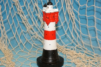 Leuchtturm Roter Sand Blinklicht ca.15cm Poly