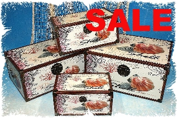 Kiste 4er Set 30x18,5x15 / 37x23x18cm