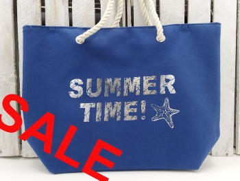 Strandtasche Summertime dunkelblau ca.54x16x38 cm