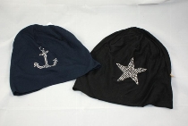 Beanie Anker und Stern Glitzer
