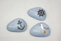Steine Moin als Magnet 3-fach sort. ca.7x5cm