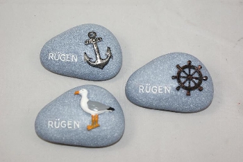 Steine Rügen 3-fach sort. ca.7x5cm