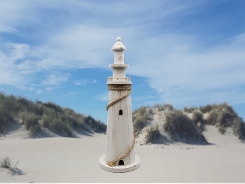 Shabby Whiteline Leuchtturm mit LED