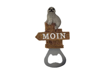 Magnet Flaschenöffner Seehund Moin ca. 5x10cm