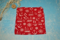 Tuch rot Maritim ca. 70x70 cm