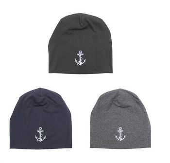 Beanie Anker 3-fach sortiert