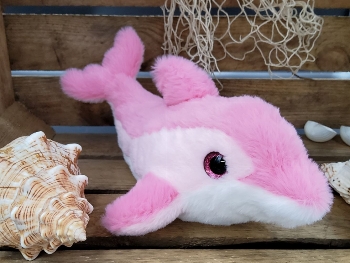 Delphin pink/rosa ca.27cm Plüsch
