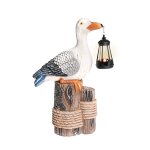 Möwe auf Poller, ca. 26,5x13,5x42 cm