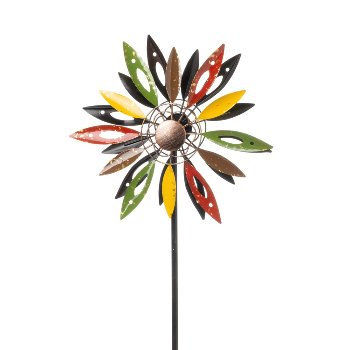 Windrad Blume, ca. 30x13x121 cm L. Metall
