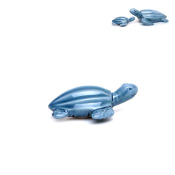 Schildkröte, glänzend, Porzellan +