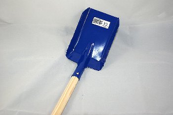 Metalldamenschaufel blau ca.80cm Holzstiel
