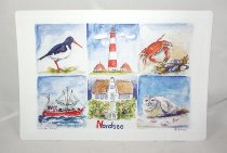 Platzset Nordsee ca. 44x30cm Kunststoff