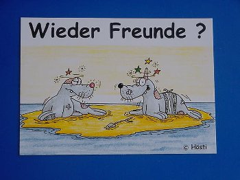 Emma-Postkarte Wieder Freunde?