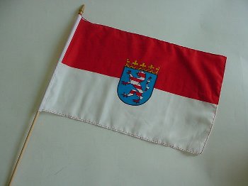 Stockflagge Hessen ca. 37x27 cm