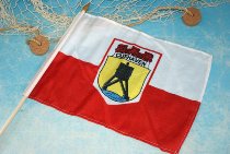 Stockflagge Cuxhaven ca. 37x27 cm