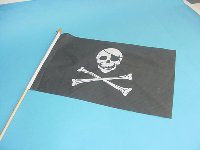 Stockflagge Pirat ca. 37x27 cm