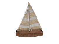 Holz 2023 Segelboot ca.11x4x15cm