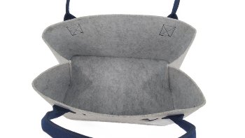 Filztasche Maritim mit Stickerei 2-sort ca.37x26x26cm