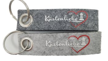 Schlüsselband Filz 2s.  Moin/Küstenliebe