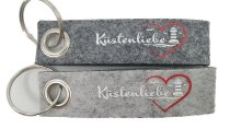 Schlüsselband Filz 2s.  Moin/Küstenliebe
